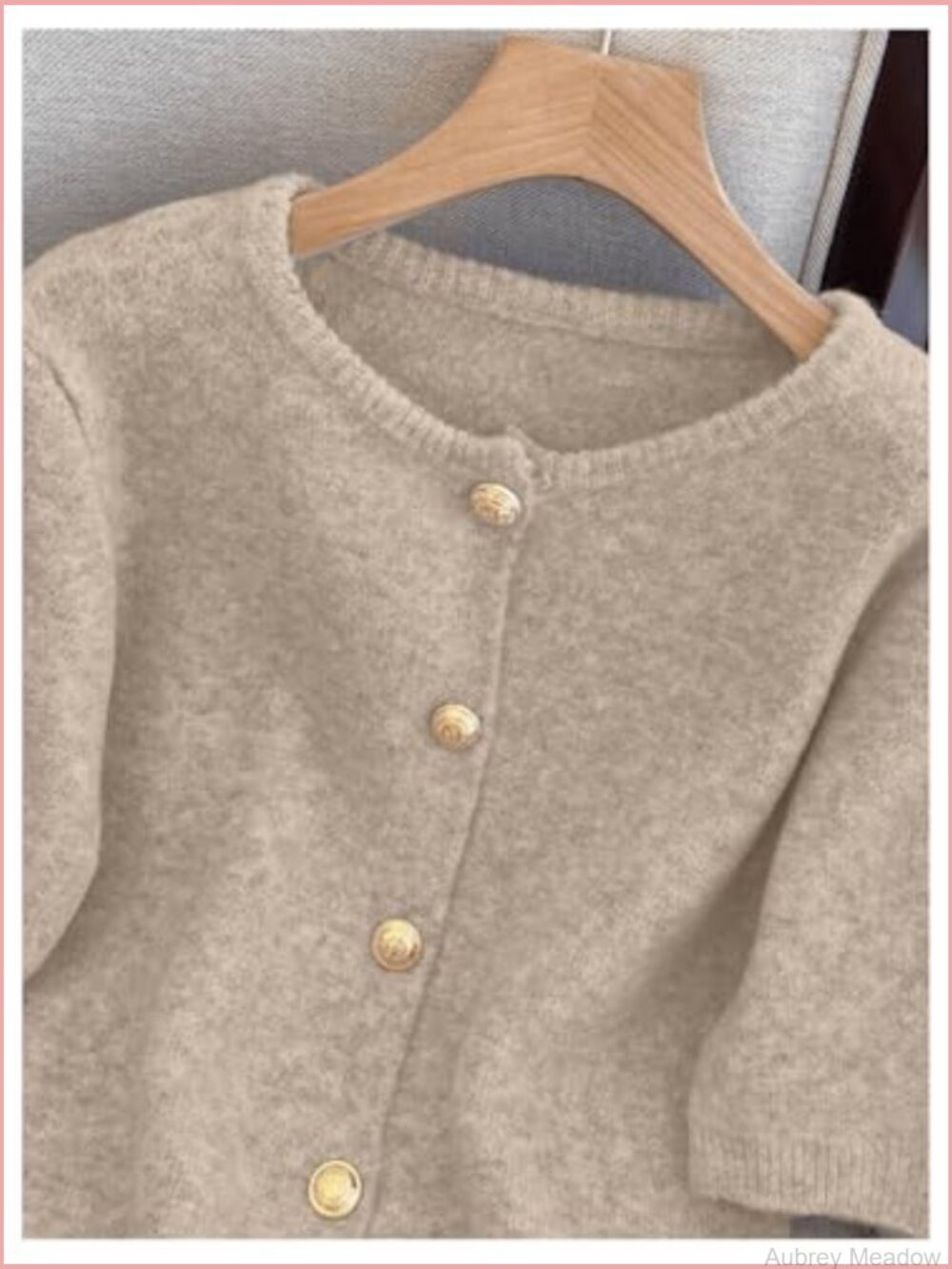 Women's Short Sleeve Cardigan Sweater Dressy Lightweight Cable Knit Button Up - Picture 3 of 5